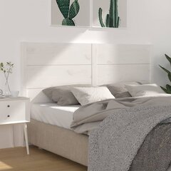 Sängynpääty valkoinen 146x4x100 cm täysi mänty hinta ja tiedot | Sängyt | hobbyhall.fi