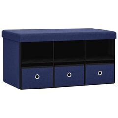 Penkki-säilytyslaatikko, 76x38x38 cm, sininen hinta ja tiedot | Kenkäkaapit ja -hyllyt | hobbyhall.fi