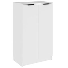 Kenkäkaappi valkoinen 59x35x100 cm tekninen puu hinta ja tiedot | Kenkäkaapit ja -hyllyt | hobbyhall.fi