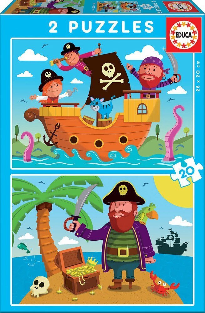 Palapelit Pirates, 2 kpl. x 20 kpl hinta ja tiedot | Palapelit | hobbyhall.fi