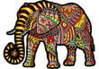 Puinen palapeli ainutlaatuisilla elementeillä "Magic Elephant" 250 pcs / Wooden Jigsaw Puzzles Wooden.city hinta ja tiedot | Palapelit | hobbyhall.fi