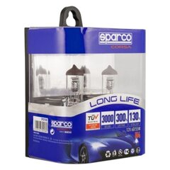 Auton polttimo Sparco Long Life E-Mark H4 12V 60/55W 3000K hinta ja tiedot | Polttimot | hobbyhall.fi