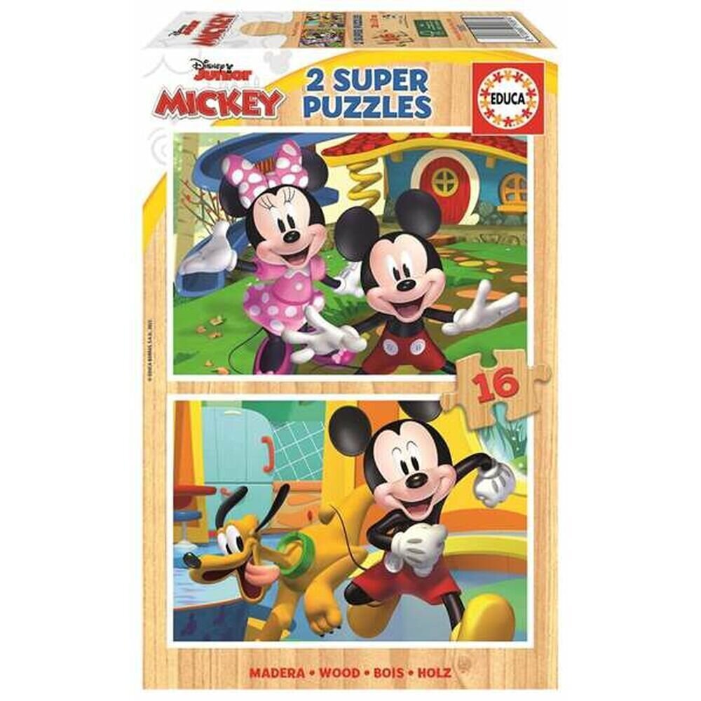 Palapelisetti Educa Mickey & Minnie, 32 hinta ja tiedot | Palapelit | hobbyhall.fi