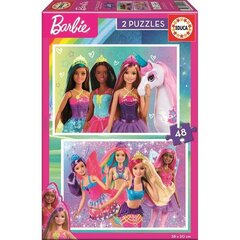 Palapeli Educa Barbie, 2 kpl hinta ja tiedot | Palapelit | hobbyhall.fi