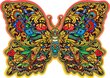 Puinen palapeli ainutlaatuisilla elementeillä "Royal Wings" Wooden Puzzle 250 pcs / Wooden.city hinta ja tiedot | Palapelit | hobbyhall.fi