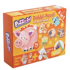 Puzzly-Do Pusle Maatilan eläimet 6in1 hinta ja tiedot | Palapelit | hobbyhall.fi