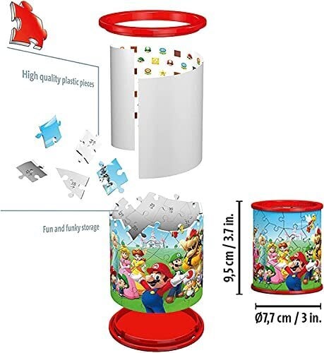 Puzzle Super Mario 3D kynäkotelo Ravensburger, 54 v hinta ja tiedot | Palapelit | hobbyhall.fi