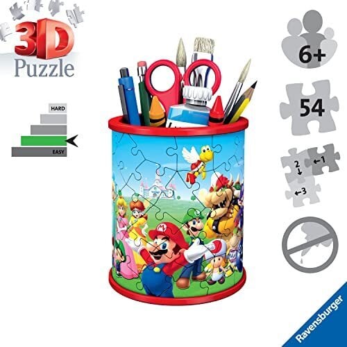 Puzzle Super Mario 3D kynäkotelo Ravensburger, 54 v hinta ja tiedot | Palapelit | hobbyhall.fi