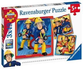 Ravensburger Puzzle Fireman Sam Rescue! 3x49p 5077 hinta ja tiedot | Palapelit | hobbyhall.fi