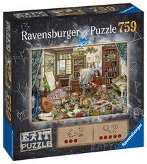 Ravensburger Puzzle Exit Artist Studio 759p 16782 hinta ja tiedot | Palapelit | hobbyhall.fi