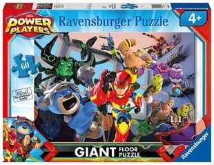 Ravensburger Puzzle Power Players Giant Floor 60p 3118 hinta ja tiedot | Palapelit | hobbyhall.fi