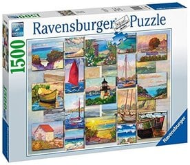 ravensburger coastal collage puzzle, 1500 palaa hinta ja tiedot | Palapelit | hobbyhall.fi