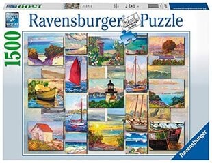 ravensburger coastal collage puzzle, 1500 palaa hinta ja tiedot | Palapelit | hobbyhall.fi