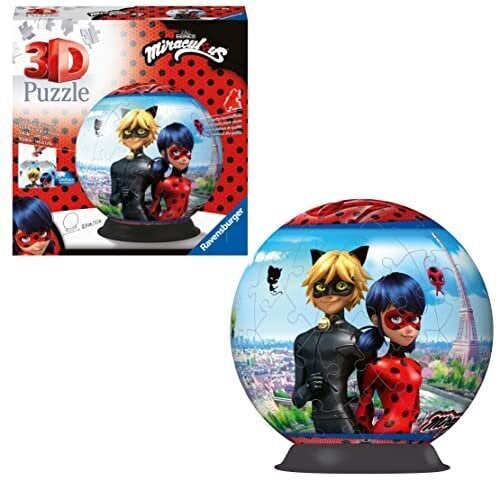 Ravensburger ihmeelliset tarinat Ladybug & Cat Noir 3D -palapalapelistä 6 -vuotiaille lapsille - 72 kappaletta - ei liimaa vaadita hinta ja tiedot | Palapelit | hobbyhall.fi