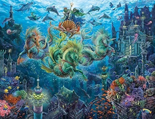 Ravensburger Underwater Magic 2000 Piece Pugsaw Puzzles Aikuisille ja 12 -vuotiaille lapsille hinta ja tiedot | Palapelit | hobbyhall.fi