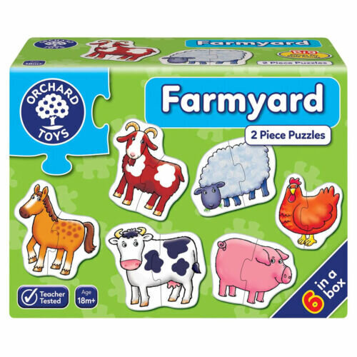 Puzzle Orchard Toys Farmyard, 6x2 d. hinta ja tiedot | Palapelit | hobbyhall.fi