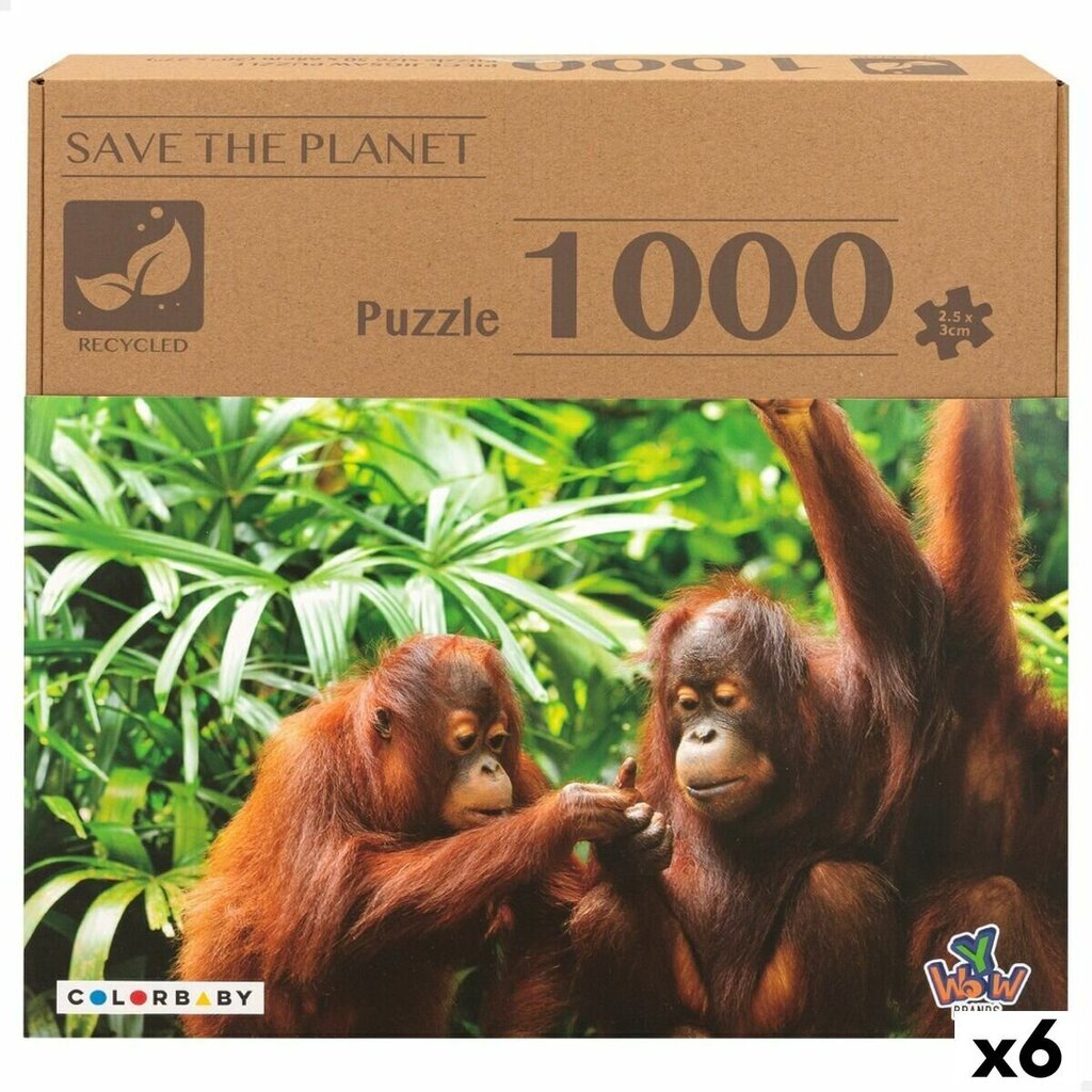 Palapeli Colorbaby Orangutans, 1000 v. hinta ja tiedot | Palapelit | hobbyhall.fi