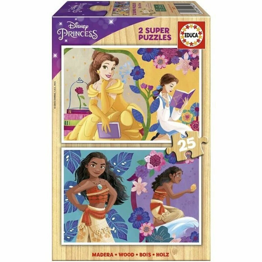 Palapelit Disney Princess Bella + Vaiana, 25 v. hinta ja tiedot | Palapelit | hobbyhall.fi