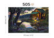 Puinen palapeli ainutlaatuisilla elementeillä "Evening at the Lakehouse" Wooden Puzzle 500 pcs / Wooden.city hinta ja tiedot | Palapelit | hobbyhall.fi