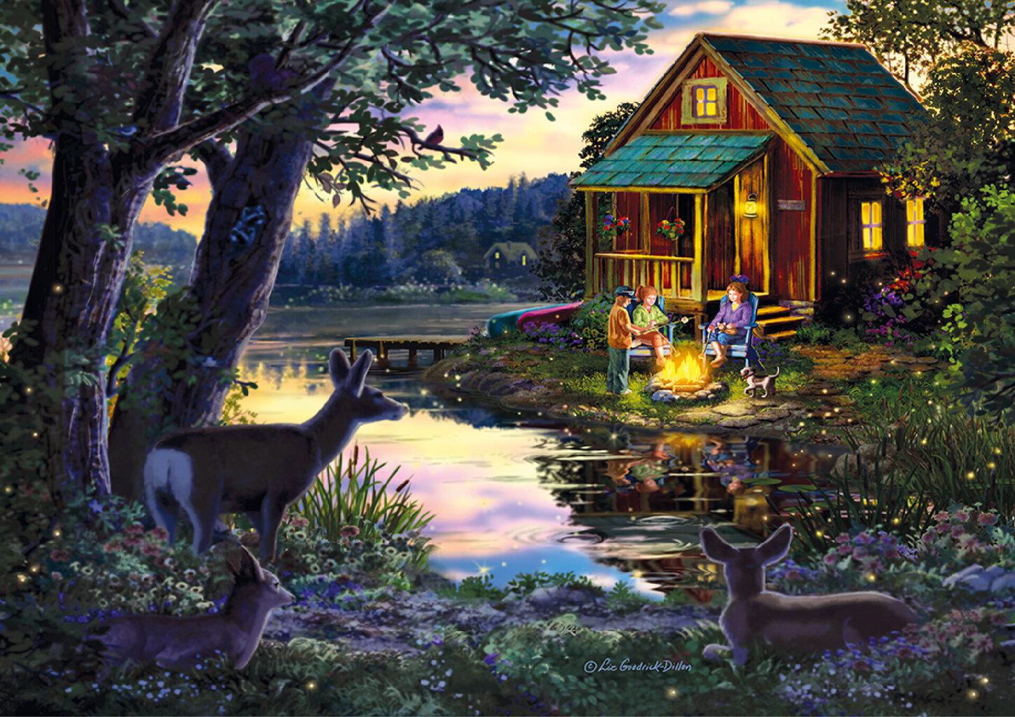 Puinen palapeli ainutlaatuisilla elementeillä "Evening at the Lakehouse" Wooden Puzzle 500 pcs / Wooden.city hinta ja tiedot | Palapelit | hobbyhall.fi