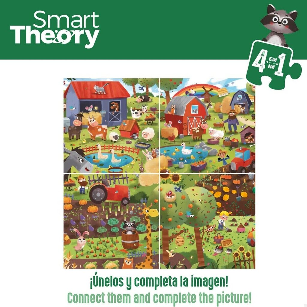 Palapeli Colorbaby Farm Four in one, 174 d hinta ja tiedot | Palapelit | hobbyhall.fi