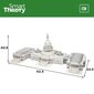 3D palapeli Capitolio Colorbaby, 126 d, 6 kpl. hinta ja tiedot | Palapelit | hobbyhall.fi