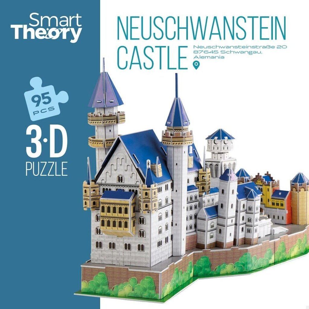 3D-pulma New Swan Castle Colorbaby, 95 d, 6 kpl. hinta ja tiedot | Palapelit | hobbyhall.fi