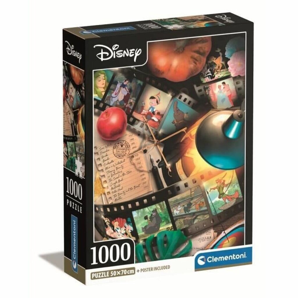 Puzzle Classic Movies Disney Clementoni, 1000 d. hinta ja tiedot | Palapelit | hobbyhall.fi