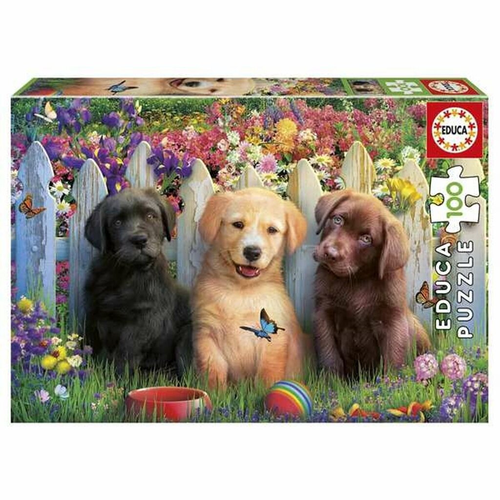 Palapeli Educa Doggies, 100 v. hinta ja tiedot | Palapelit | hobbyhall.fi