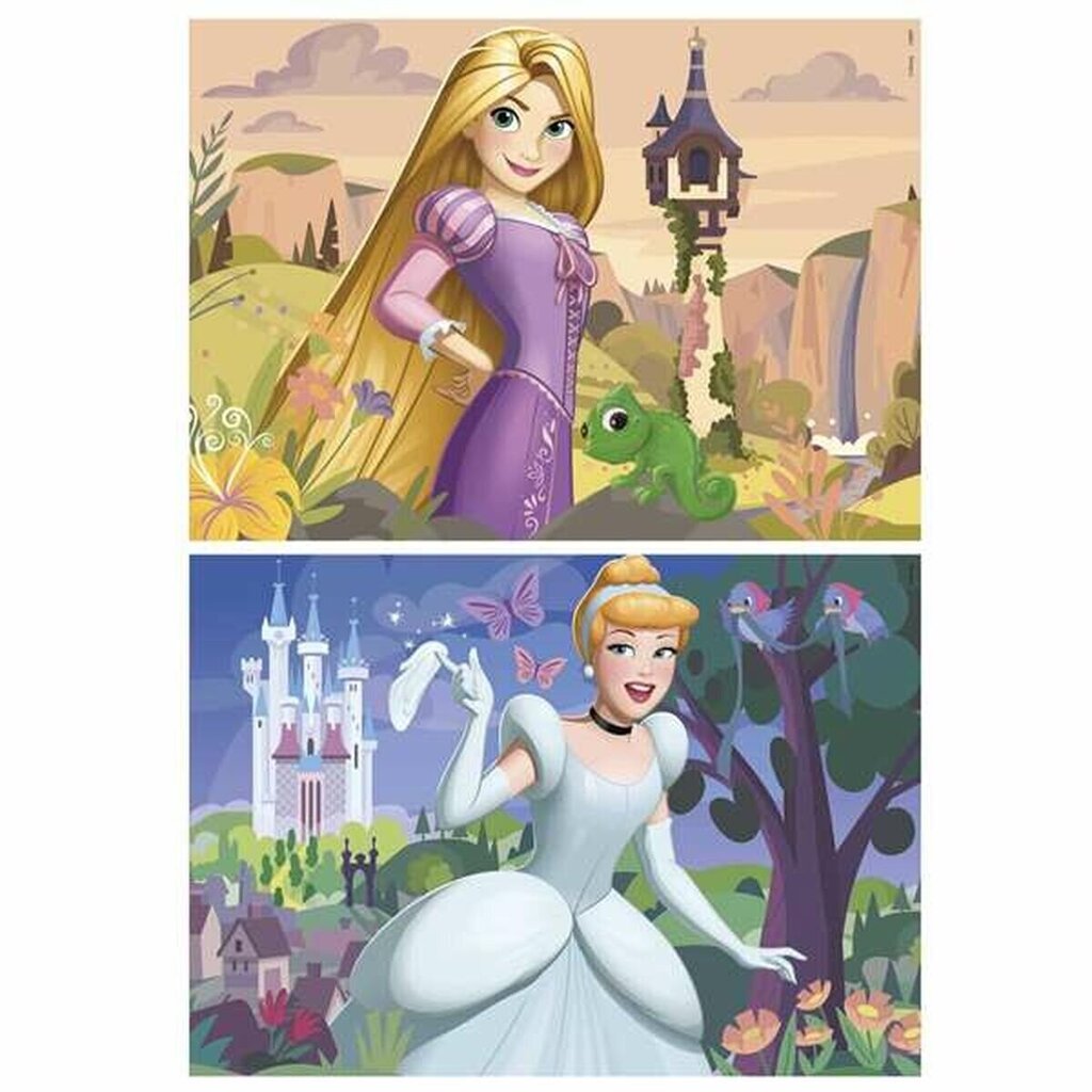 2 palapelin setti Educa Disney Princess Cinderella ja Rapunzel, 48 v. hinta ja tiedot | Palapelit | hobbyhall.fi