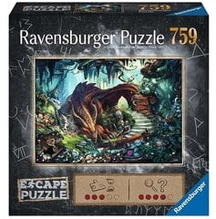 Palapeli lohikäärmeen kanssa Ravensburger Escape Dragon, 759 d. hinta ja tiedot | Palapelit | hobbyhall.fi