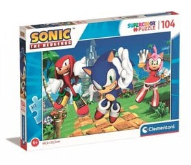 CLEMENTONI Puzzle 104 SuperKolor Sonic 27256 hinta ja tiedot | Palapelit | hobbyhall.fi