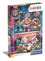 CLEMENTONI palapeli 2x60 Paw Patrol The Mighty 21626 hinta ja tiedot | Palapelit | hobbyhall.fi