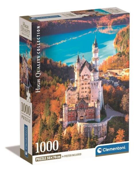 CLEMENTONI palapeli 1000 Compact Neuschwastein 39909 hinta ja tiedot | Palapelit | hobbyhall.fi