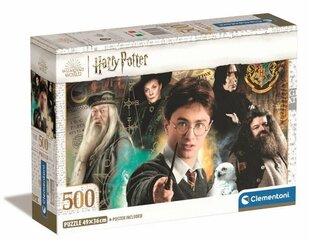 CLEMENTONI palapeli 500 Compact HarryPotter 35534 hinta ja tiedot | Palapelit | hobbyhall.fi