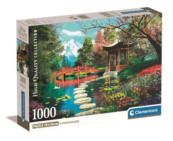 CLEMENTONI palapeli 1000 Compact Fuji Garden 39910 hinta ja tiedot | Palapelit | hobbyhall.fi