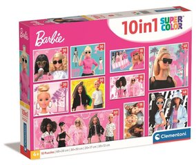 CLEMENTONI palapeli 10in1 Barbie 20282 hinta ja tiedot | Palapelit | hobbyhall.fi