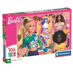 CLEMENTONI palapeli 104 SuperKolor Barbie 25753 hinta ja tiedot | Palapelit | hobbyhall.fi