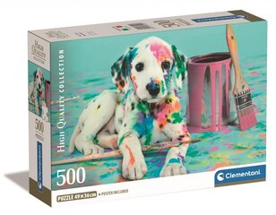 CLEMENTONI palapeli 500 Compact Hauska dalmatialainen 35545 hinta ja tiedot | Palapelit | hobbyhall.fi