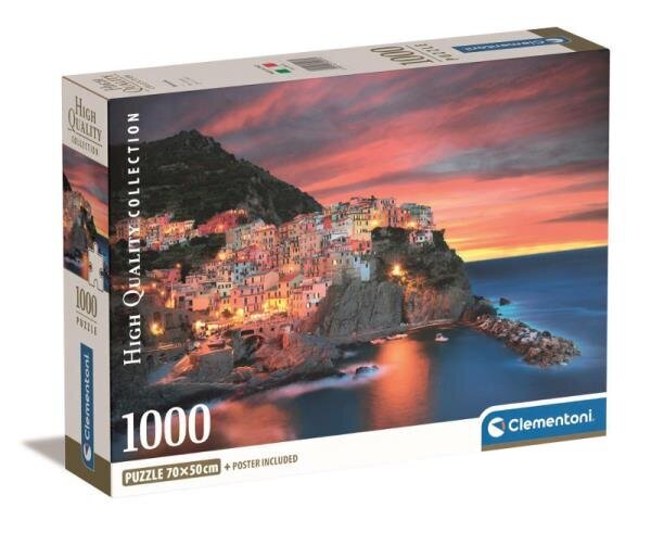 CLEMENTONI palapeli 1000 Compact Manarola 39913 hinta ja tiedot | Palapelit | hobbyhall.fi