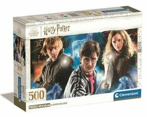 CLEMENTONI palapeli 500 Compact HarryPotter 35535 hinta ja tiedot | Palapelit | hobbyhall.fi