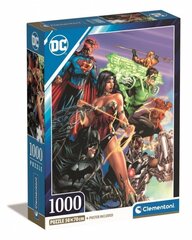 CLEMENTONI palapeli 1000 Compact DC Com.JusticeLeague 39852 hinta ja tiedot | Palapelit | hobbyhall.fi