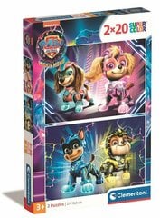 CLEMENTONI palapeli 2x20 Paw Patrol The Mighty 24805 hinta ja tiedot | Palapelit | hobbyhall.fi