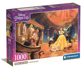 CLEMENTONI palapeli 1000 Kompakti Disney Princess 39854 hinta ja tiedot | Palapelit | hobbyhall.fi