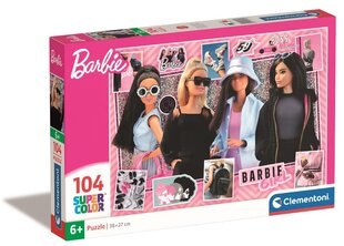 CLEMENTONI palapeli 104 SuperKolor Barbie 25754 hinta ja tiedot | Palapelit | hobbyhall.fi