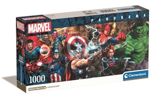 CLEMENTONI palapeli 1000 Panorama Compact TheAvengers 39877 hinta ja tiedot | Palapelit | hobbyhall.fi