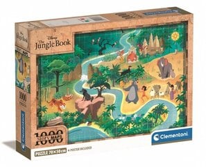 CLEMENTONI palapeli 1000 Compact StoryMaps TheHungleB.39813 hinta ja tiedot | Palapelit | hobbyhall.fi