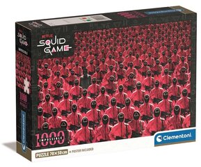 CLEMENTONI puzzle 1000 Compact Netflix Squid Game 39858 hinta ja tiedot | Palapelit | hobbyhall.fi