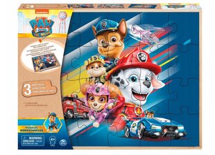 SPIN Paw Patrol puinen palapeli 3x24 6028789 hinta ja tiedot | Palapelit | hobbyhall.fi