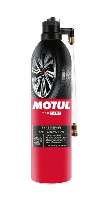 Työkalu renkaiden korjaukseen Motul Car Care Tire Repair, 500 ml (110142) hinta ja tiedot | Autokemikaalit | hobbyhall.fi